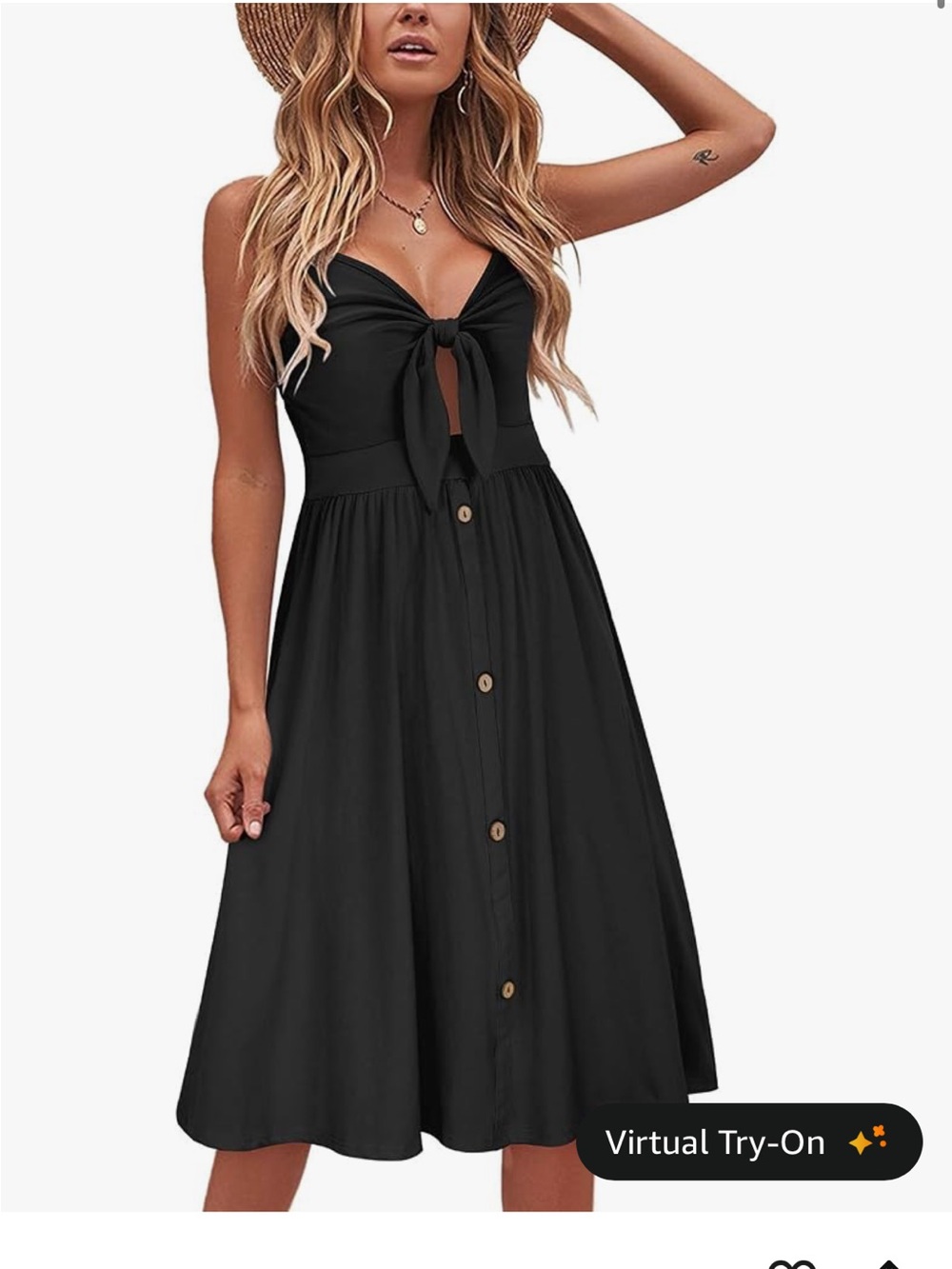 Polka Dot Tie-Front Sundress in Teal